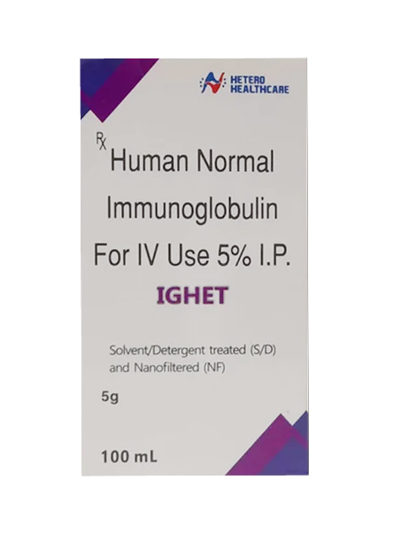 Human Normal Immunoglobulin For IV Use 5% I.P. IGHET