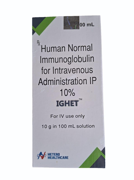 Human Normal Immunoglobulin for Intravenous Administration IP 10% IGHET